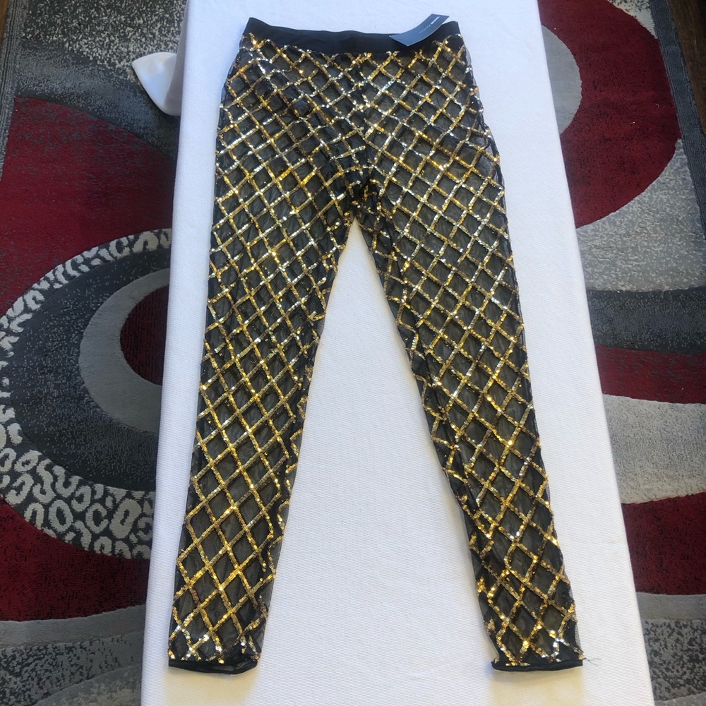 Black and Gold swimsuit pants